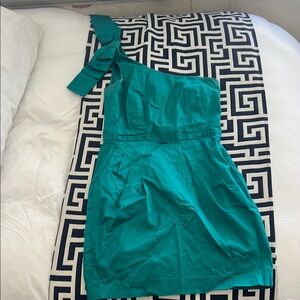 French Connection Blue One Shoulder cocktail Dress